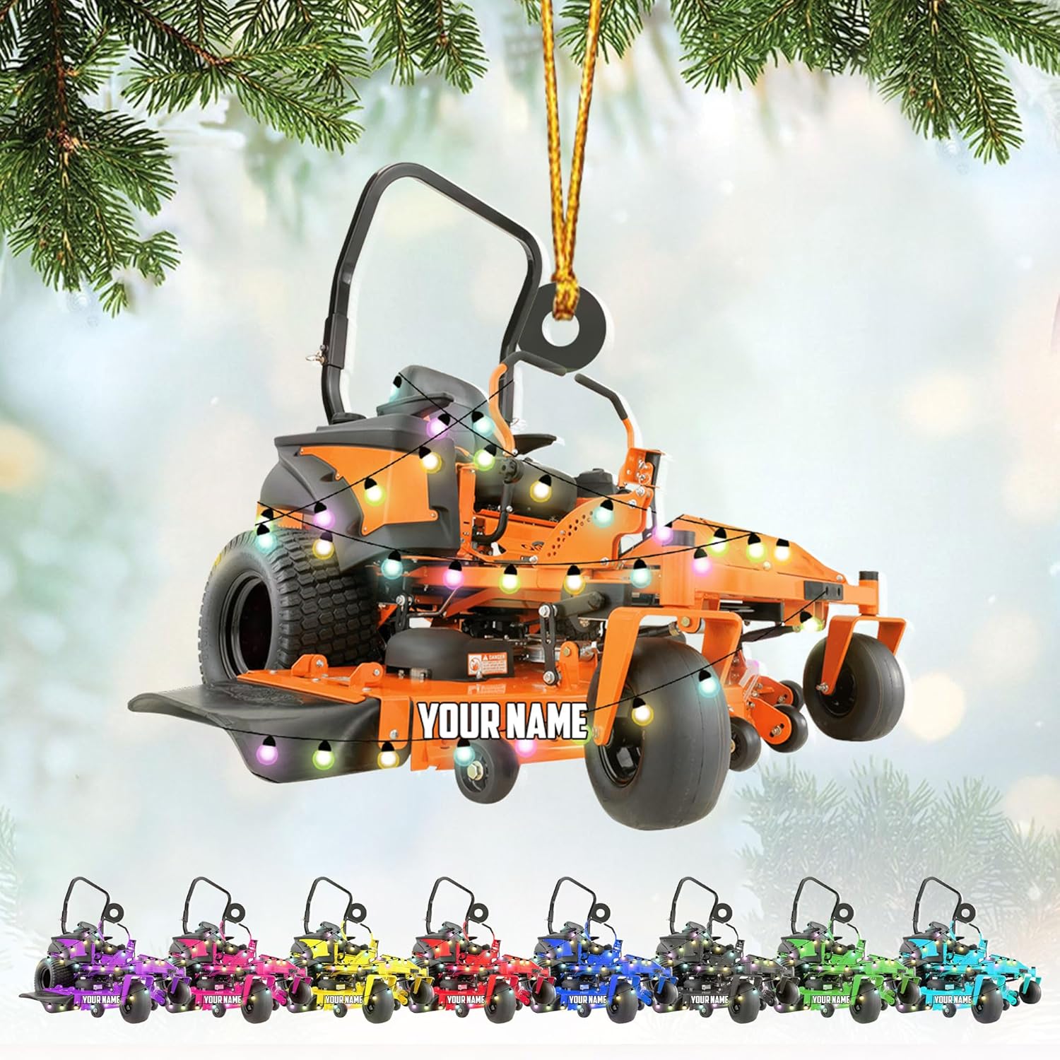 Personalized Lawnmower Ornaments 2024, Landscaper Christmas Ornament Lawnmower Ornament, Lawnmower Christmas Ornament Lawn Mower Ornaments Lawn Mower Riding Ornament Tree Hanging Xmas Gift (LM11)