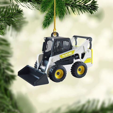 Artparel Skid Steer Loader Ornament Track Skid Steer Ornament Track Loader Ornaments for Christmas Tree Skid Steer Machine Ornaments 2024 Tractor Loader Xmas Ornament Gifts (SSL8)