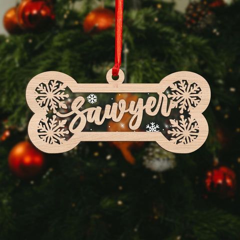 Royal Fight Personalized Dog Cat Paw Ornament Christmas Customized Memorial Dog Ornament for Christmas Tree Dogs Cat Pet Name Ornaments Dog Cat Ornaments (Dog 1)