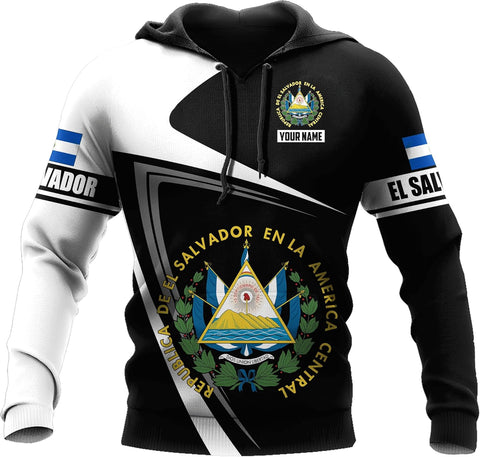 Personalized El Salvador Shirt Custom Camiseta de El Salvador Flag Shirt Men, Women Salvadorans Pride El Salvadoreña Tshirt