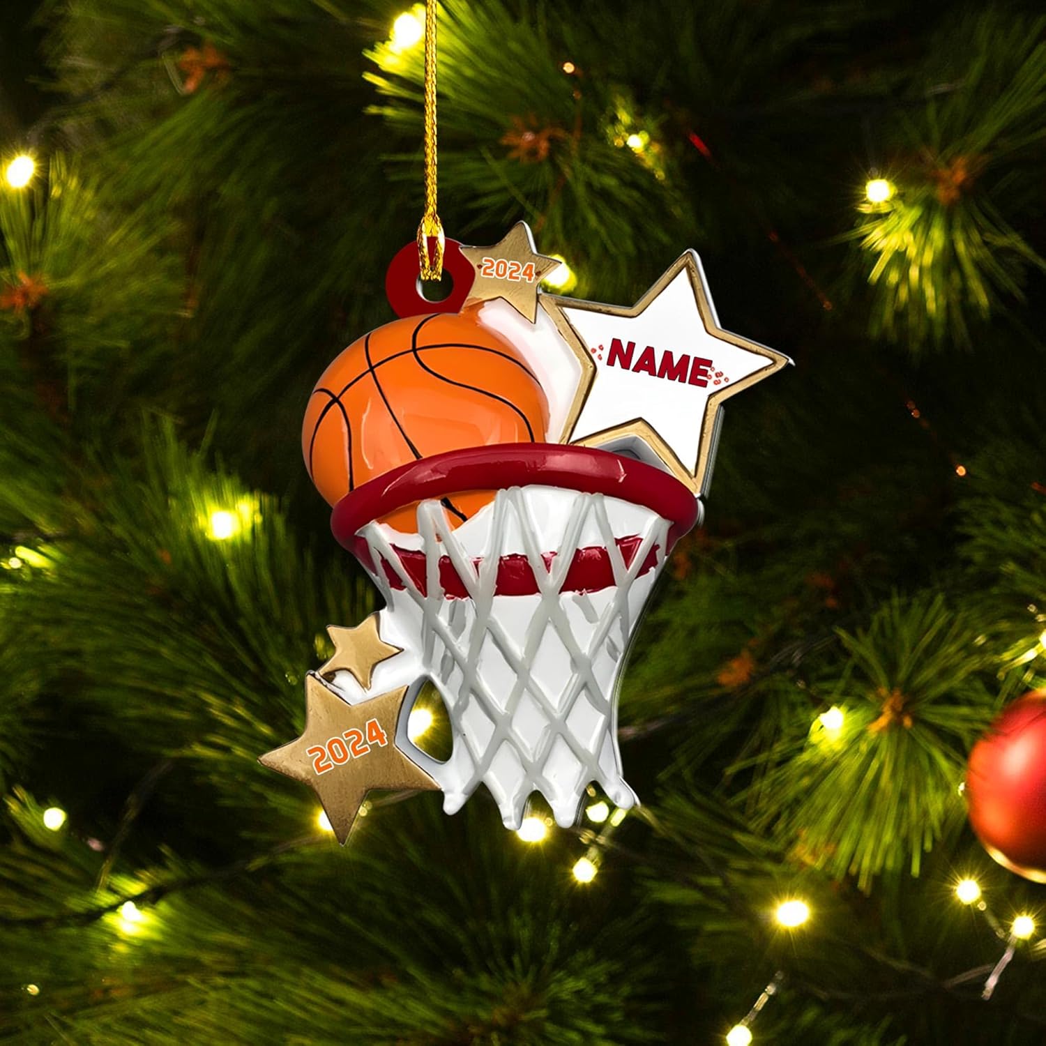 Personalized Basketball Christmas Ornament 2024, Basketball Boy Girl Christmas Acrylic Wood 2D Flat Ornament, Basketball Player Ornament Team Sports Keepsake (BKB 2) (BKB 2, Acrylic, Wood)