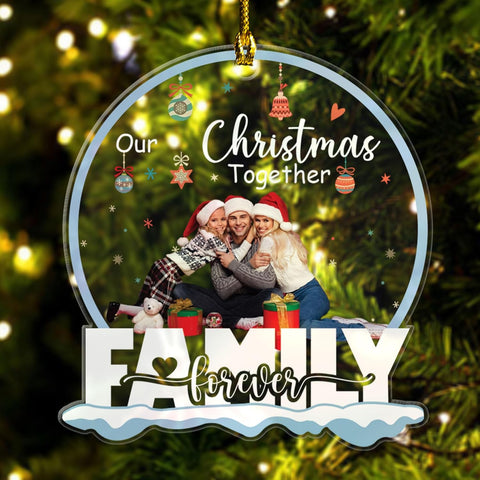 Personalized Name Christmas Ornaments 2023, Custom Photo Acrylic Ornaments for Christmas Trees Unique, Photo Family Christmas Ornaments 2023, Gifts for Family Members (FML 13)