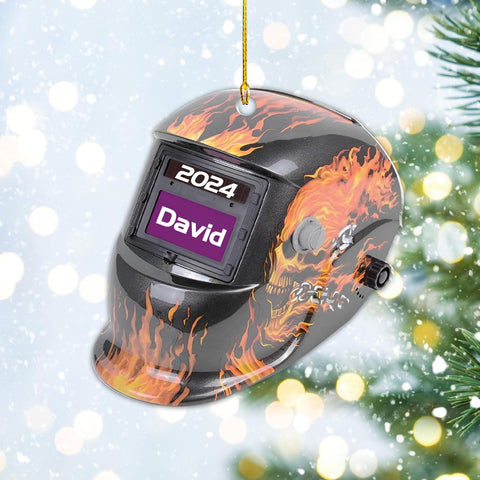 Paniprints Personalized Welder Ornament 2024, Welder Ornaments for Christmas Tree Hanging, for Men Welders, Welding Gifts for Men Women (Welder 9)