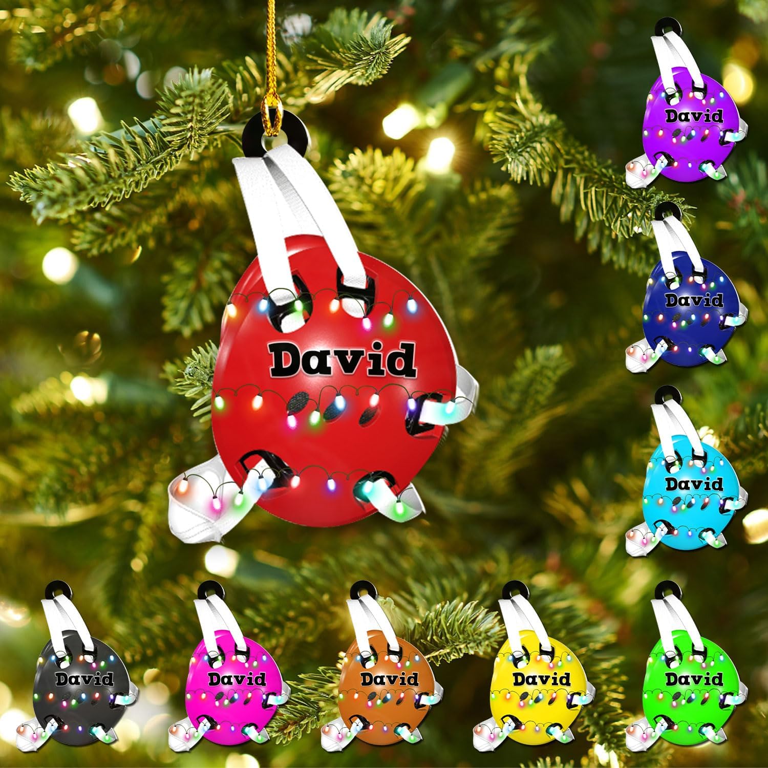 Personalized Wrestling Ornaments, Wrestling Christmas Ornament 2024, Boys Girls Wrestling Gifts Wrestler Christmas Ornaments, Wrestling Coach Gift for Wrestling Player Wrestling Helmet Ornament (W4)