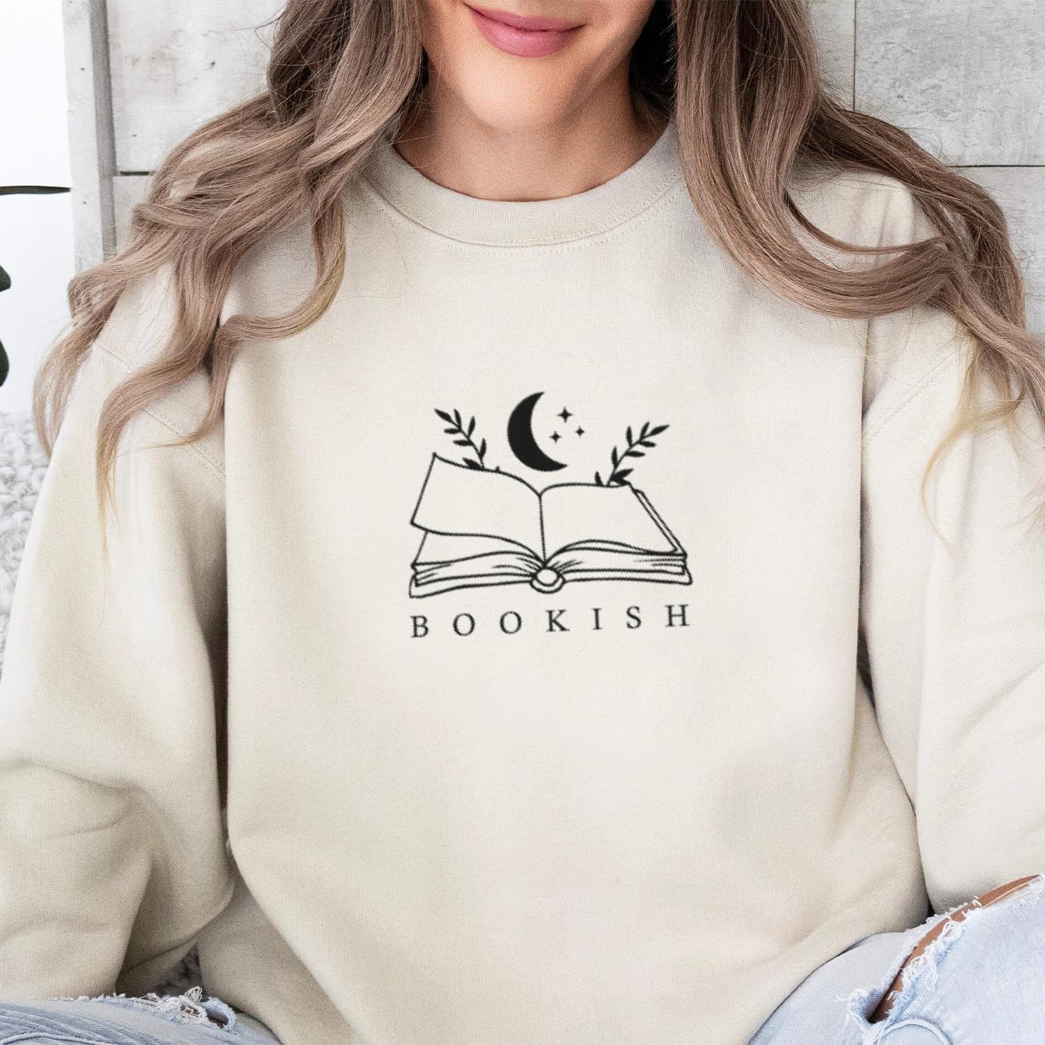 Women's Cotton Crew Neck Sweatshirt, Book 2, Small