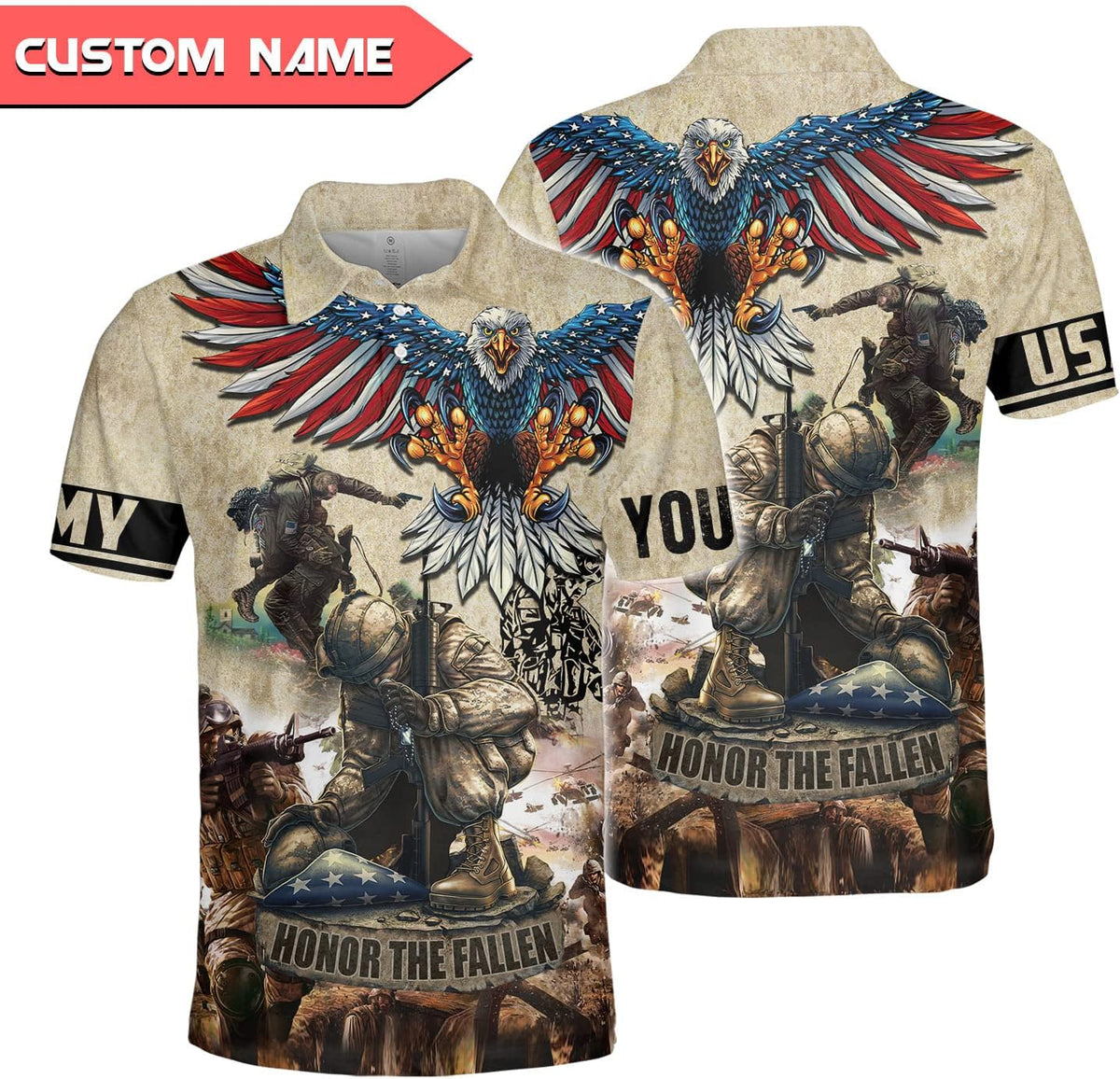 Personalized Veteran Shirts for Men, Army Shirts for Men, Army Shirts, Army Veteran Shirts for Men, Veteran Polo shirt