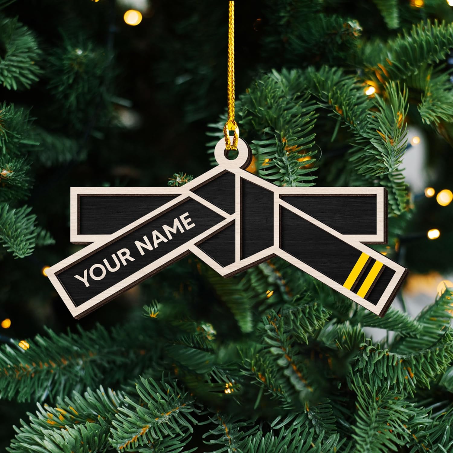 Artparel Personalized Karate Ornament Karate Uniform Ornaments Gifts for Karate Lovers Karate Gift Christmas Ornament 2024 Taekwondo Ornament Jiu Jitsu Ornament Gift for Karate (KRT6)