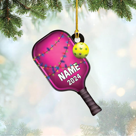 HomeDesign Personalized Pickleball Ornament 2023, Pickleball Paddles, Pickle Baller Sport Gifts Pickleball Ornament Christmas Tree Pickleball Decorations for Pickleball Lovers (PB3)