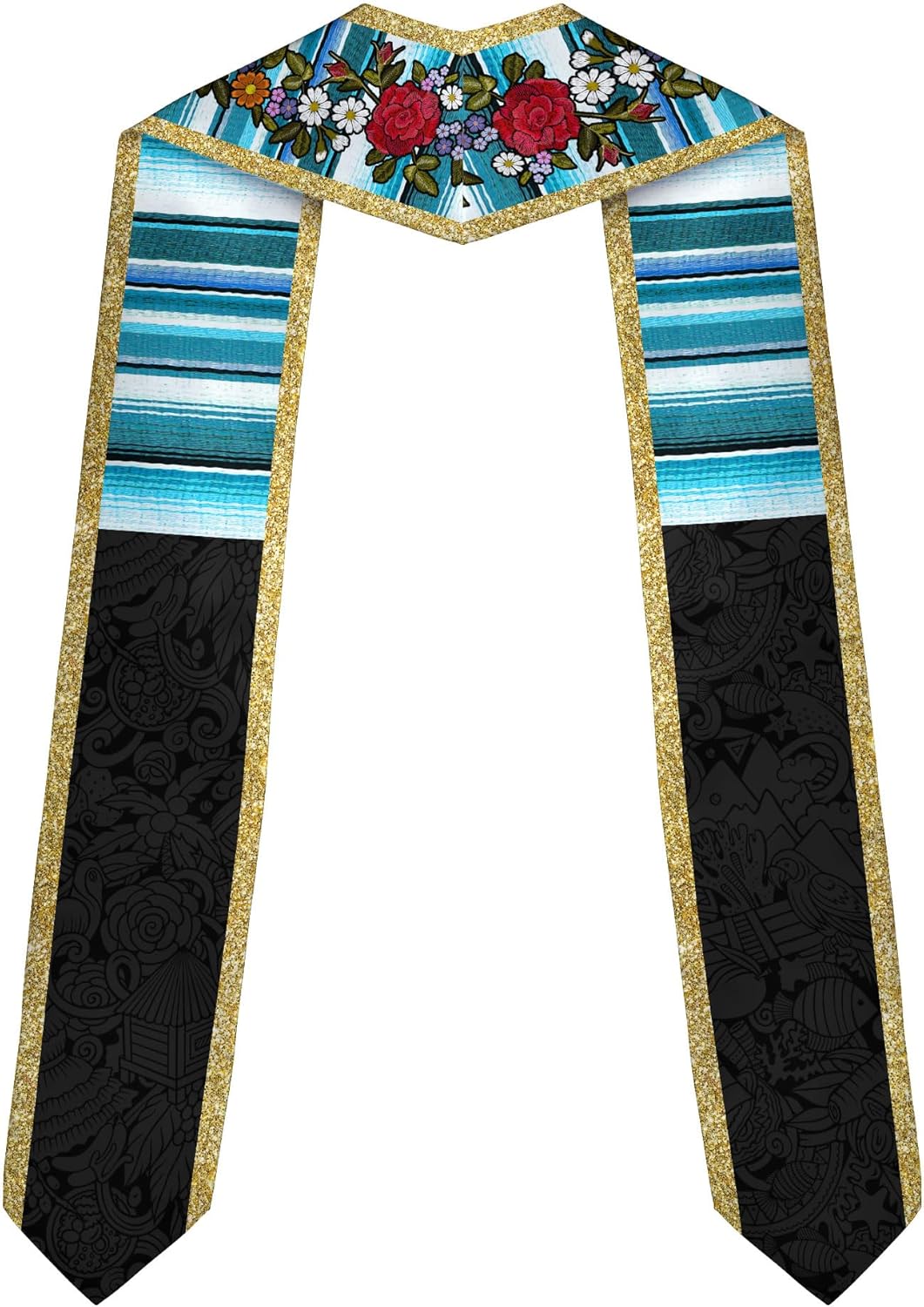 Pretyprints Honduran Graduation Sash, Custom Honduran American Flag Graduation Sash 2025, Honduras Graduation Stole