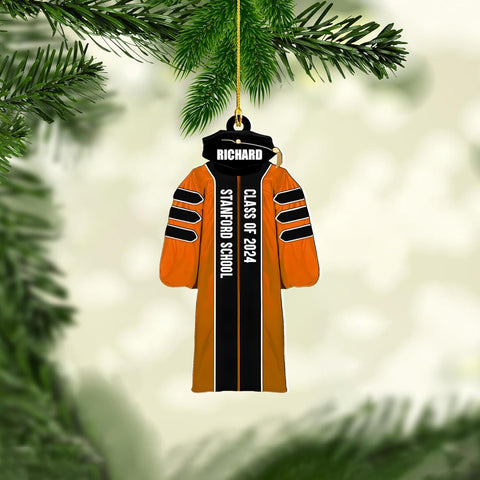 Personalized Graduation Ornaments Class of 2024 Graduation Gown Ornament Gifts Graduation Ornaments Class of 2025 College Graduation Ornaments Class of 2024 Graduate Ornament Tree Hanging Decor (GN3)