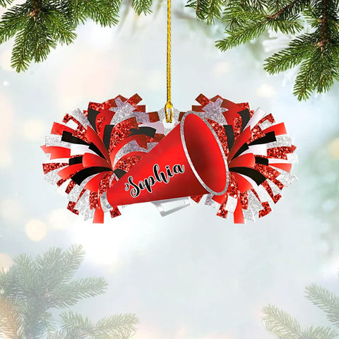 Pretyprints Personalized Cheerleader Ornaments Cheerleader Cheerleading Lovers Ornaments Cheerleading Ornament Gift for Cheerleader Christmas 2024 Cheer Cheerleader Ornaments Xmas (Style 6)