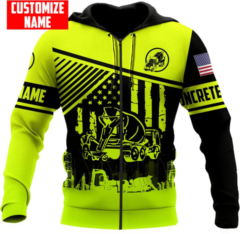 Personalized Concrete Finisher 3D Print Hoodies Unisex Pullover Hoodie Gift For Men, Women, Full Size S-5XL For Men Women
