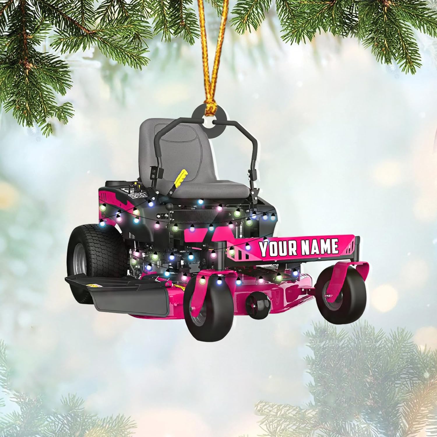 Personalized Lawnmower Ornaments 2024, Landscaper Christmas Ornament Lawnmower Ornament, Lawnmower Christmas Ornament Lawn Mower Ornaments Lawn Mower Riding Ornament Tree Hanging Xmas Gift (LM8)