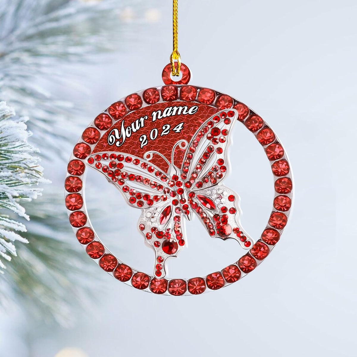 Mostefy Personalized Butterfly Ornament 2024, Butterfly Christmas Ornament Butterfly Ornament Christmas, Balloon Ornaments 2024, Balloon Ornaments Christmas, Hot Air Balloon Ornament (Butterfly 5)