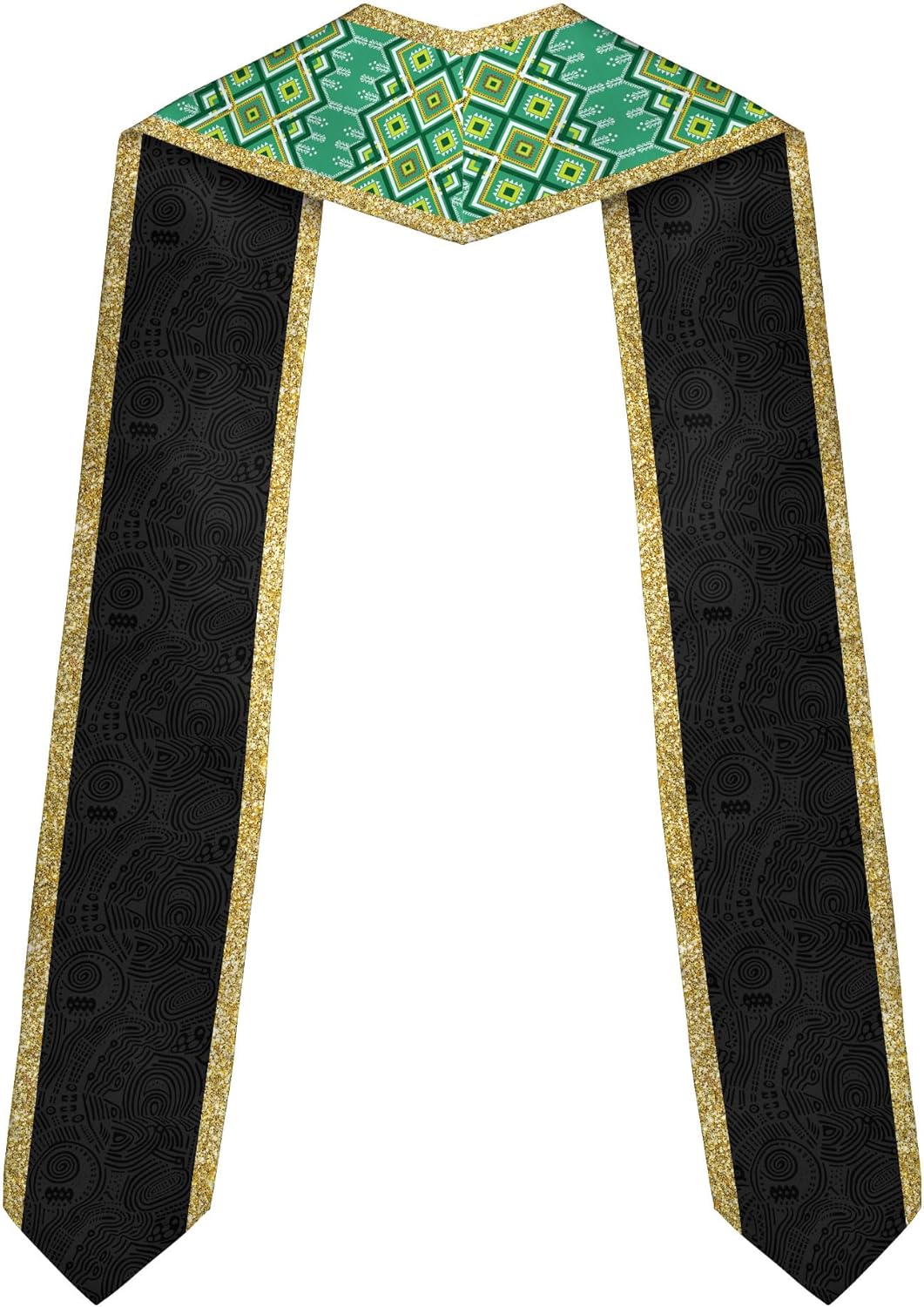 Pretyprints Custom Nigerian Graduation Sash, Nigeria Graduation Stole Customize, Nigerian American Flag Graduation Sash 2025
