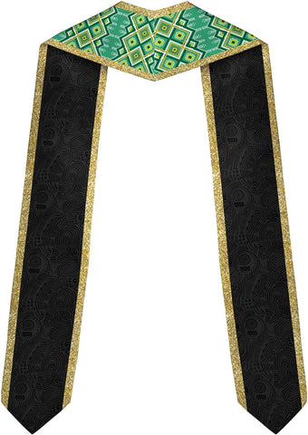 Pretyprints Custom Nigerian Graduation Sash, Nigeria Graduation Stole Customize, Nigerian American Flag Graduation Sash 2025