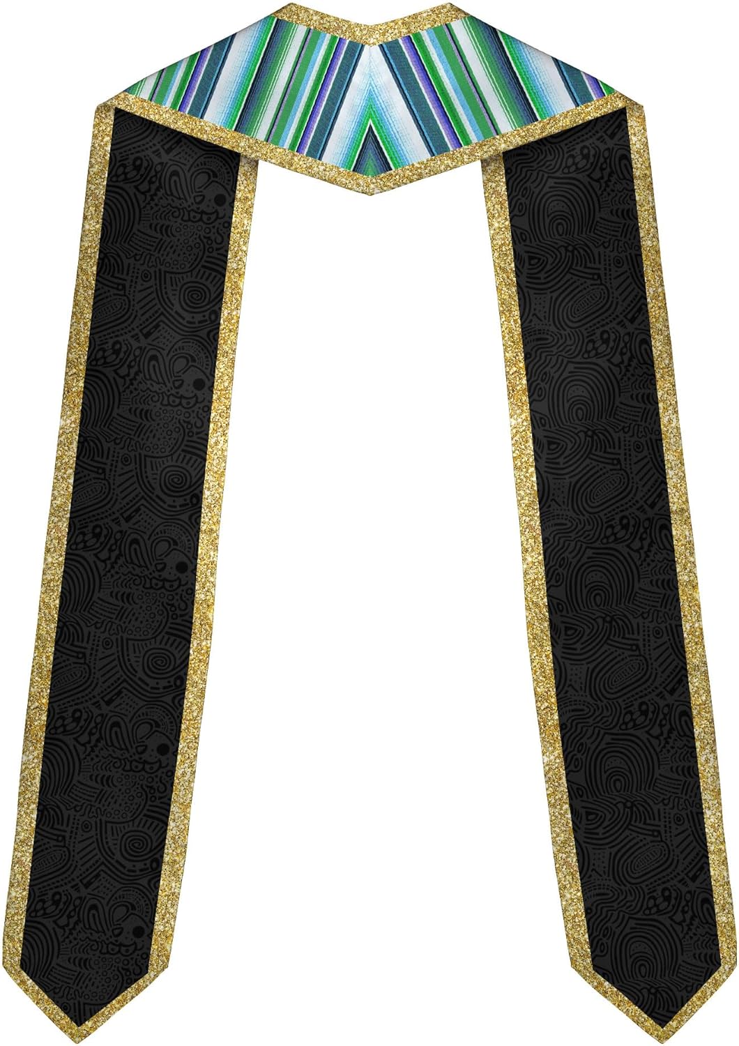 Pretyprints Custom Nigerian Graduation Sash, Nigeria Graduation Stole Customize, Nigerian American Flag Graduation Sash 2025