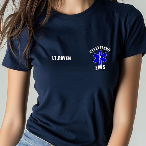 Customized EMS EMT Student Paramedic T Shirt Custom Dept Tshirt Gifts Medical Emergency Room Christmas Shirts Apparel