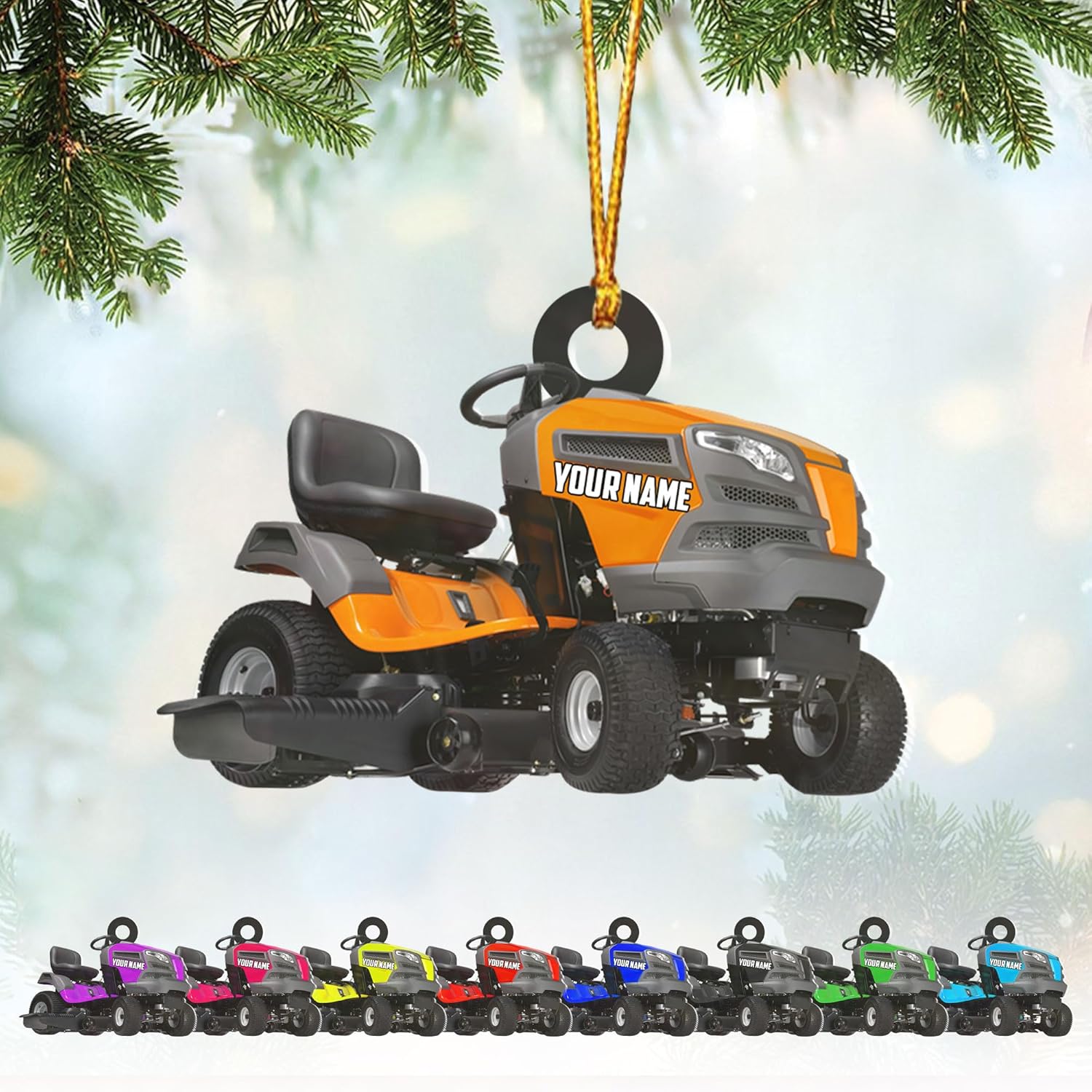 Personalized Lawnmower Ornaments 2024, Landscaper Christmas Ornament Lawnmower Ornament, Lawnmower Christmas Ornament Lawn Mower Ornaments Lawn Mower Riding Ornament Tree Hanging Xmas Gift (LM10)
