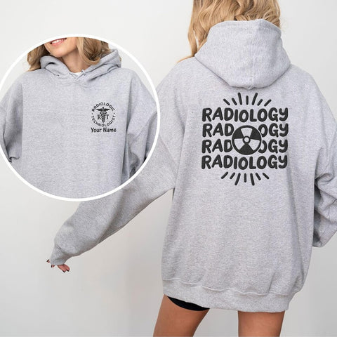 Leeprints Radiology Technician Sweatshirt, Personalized Xray Tech Shirt, Radiologic Technologist Gift, X-Ray Rad Tech Sweater