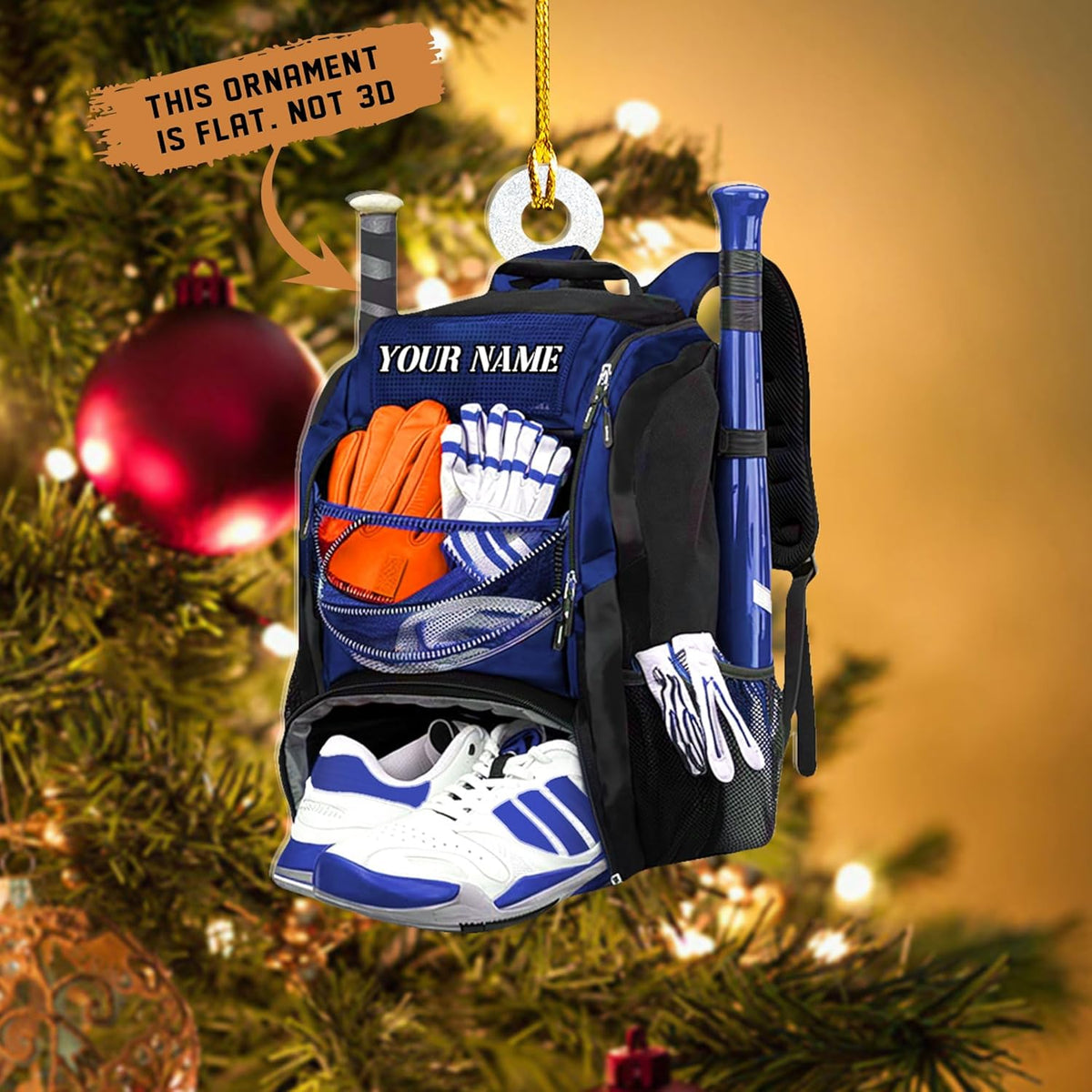 Mostefy Personalized Name Number Baseball Christmas Ornaments 2024, Baseball Ornaments for Christmas, Xmas, Gift Baseball Ornaments Pine Hanging (Multi 8)