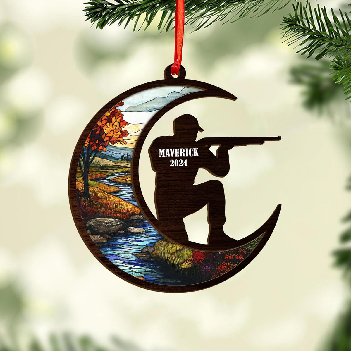 Personalized Hunting Ornament, Hunter Vest Ornament, Custom Hunting Christmas Ornament, Gifts for Hunting Lovers, Hunting Tree Decor, Gifts for Hunting Lovers (Hunting 3)