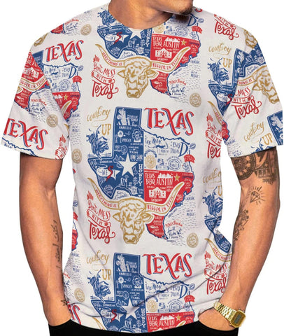 Mostprints Personalized Name Texas Flag and Map Dont Mess with Texas Shirts 3D Unisex Shirt for Men Women Adult Size S-5XL