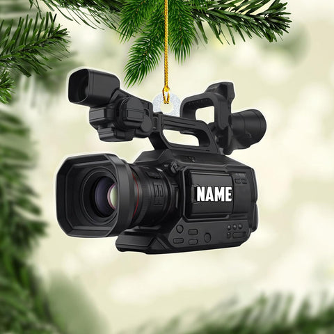 Ligthuy Personalized Camera Ornament 2024, Camera Christmas Ornament, Photographer Ornament, Gift for Photographer, Photography Ornaments, Wood and Acrylic Hanging Ornament for Xmas (Camera6)