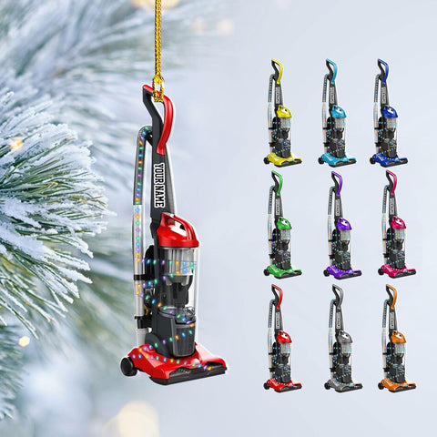 Royal Fight Custom Vacuum Cleaner Christmas Ornament Automated Pool Cleaner Ornament Robot Cleaner Ornament Xmas Gift for Housewife Housekeeper Robotics Cleaner Ornament (VC13)