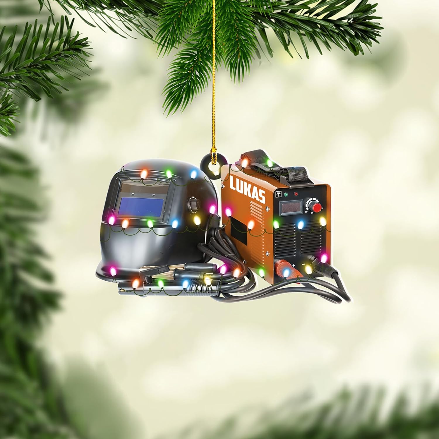 Artparel Personalized Welder Ornaments Custom Name Welder Christmas Ornament Custom Welder Gifts Welder Ornaments for Christmas Tree Welder Christmas Ornament (WD23)