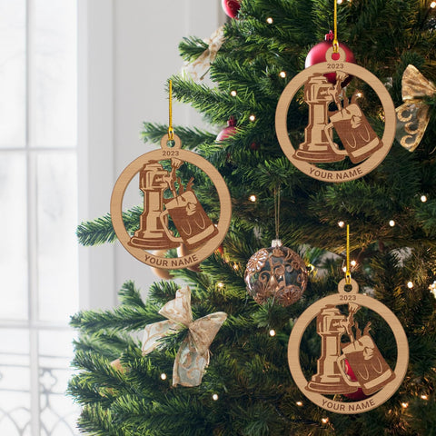 MAPrints Personalized Bartender Christmas Ornaments, Bartender Wood Ornament, Personalized Bartender Gift, Best Christmas Ornament 2024, Ornament Xmas Tree Hanging Decor Keepsake (BTD 3)