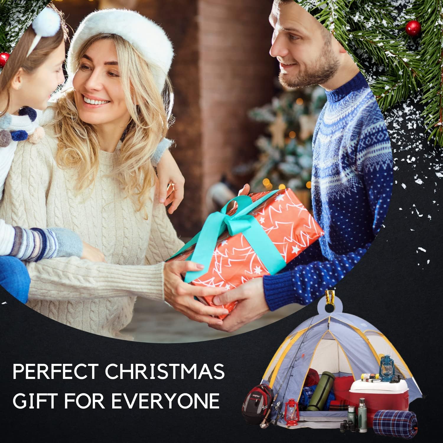 Artparel Personalized Camping Ornaments, Camping Christmas Ornaments, Camper Christmas Ornaments, Camping Ornaments for Christmas Tree, Camper Tree Ornament, Camper Gingerbread (Camping 5)