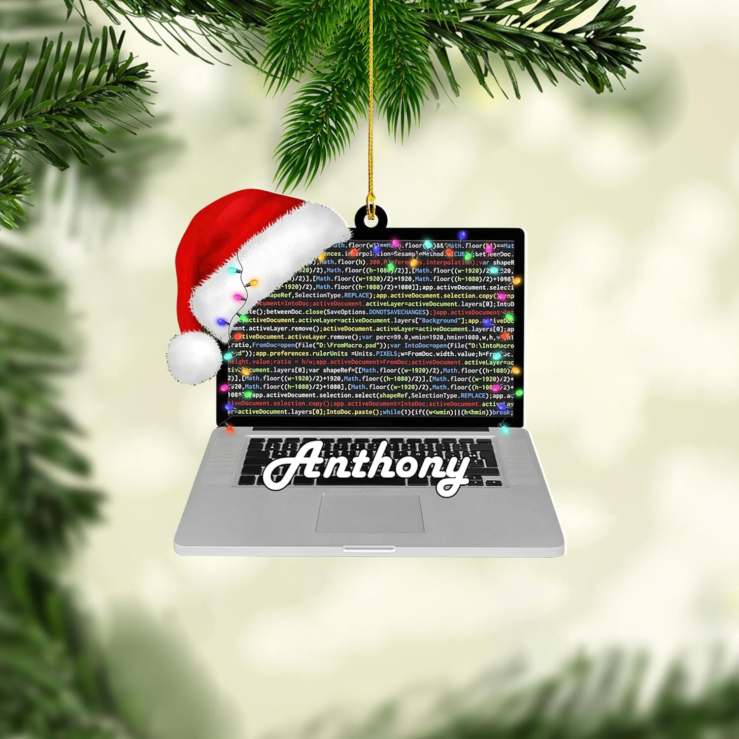 Personalized Computer Ornament, Pc Computer Christmas Ornament Gaming Ornaments Gaming Chair Ornament Headphone Ornament Computer monitor Ornaments Gaming Computer Ornaments Xmas Gifts Boy Girl (PC20)