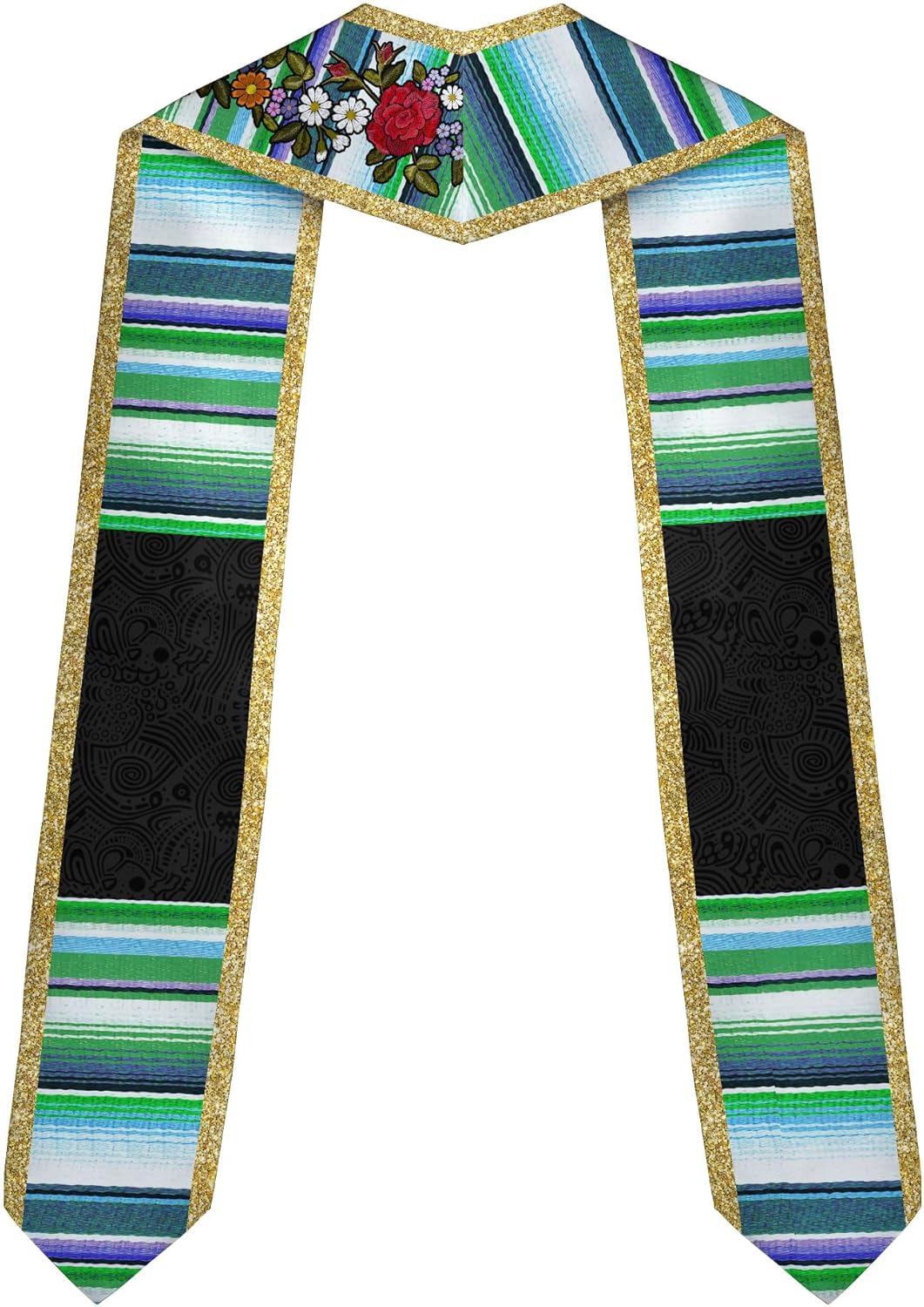 Pretyprints Custom Nigerian Graduation Sash, Nigeria Graduation Stole Customize, Nigerian American Flag Graduation Sash 2025