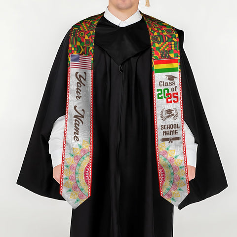 African American Graduation Sash, Graduation Stole Customize, African Graduation Sash, Graduation Stole Class of 2025
