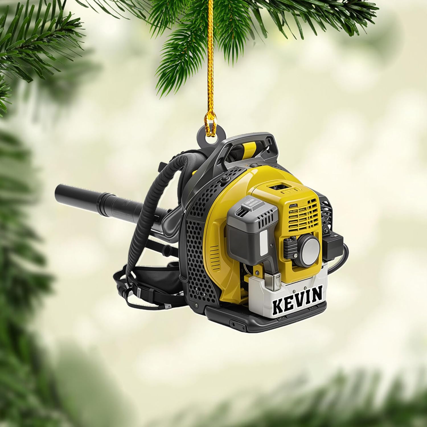 Personalized Leaf Blower Ornament Leaf Blower Christmas Ornament, Leaf Blowers Ornament Christmas, Leaf Blowers Ornament for Christmas Tree Decor Hanging Leaf Blowers Gift Xmas (1, LB7)