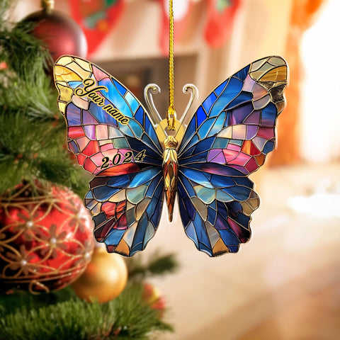 Mostefy Personalized Butterfly Ornament 2024, Butterfly Christmas Ornament Butterfly Ornament Christmas, Balloon Ornaments 2024, Balloon Ornaments Christmas, Hot Air Balloon Ornament (Butterfly 2)