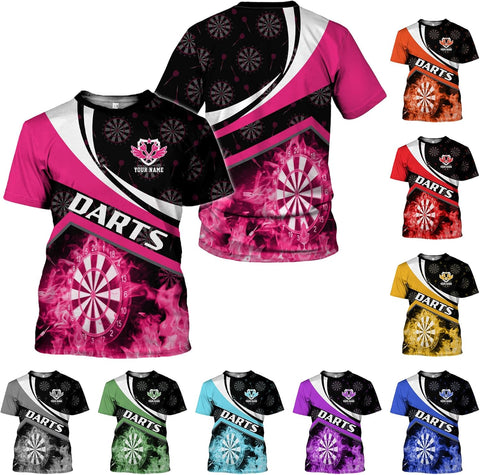 mostprints Personalized Dart Shirts, Darts Shirts for Men, Dart Jerseys for Teams, Dartboard Players Shirt Darts Board Gift