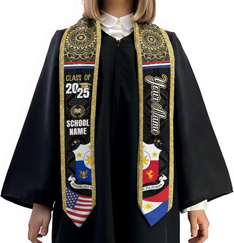 Customize Filipino Graduation Sash, Philippines Graduation Stole, Philippine Graduation Sash 2025