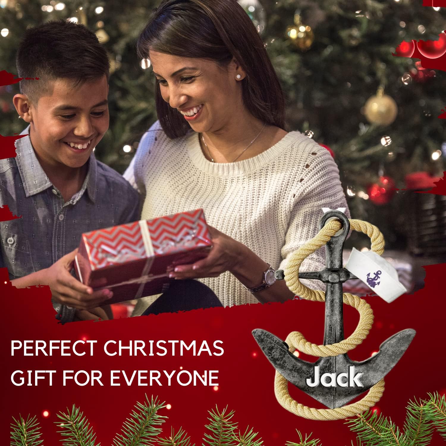 MoonArt Personalized Sailor US Navy Uniform Personalized Flat Acrylic Ornament Sailboat Wood Christmas Ornament - Personalized Sailing Ornament Sailboat Ornament Anchor Sail Boat Gift Sailor (SL11)