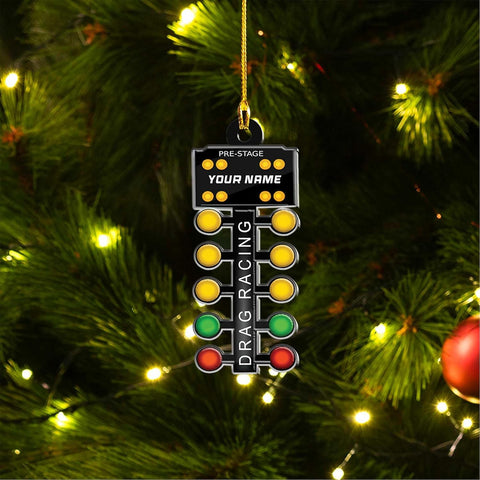 Royal Fight Personalized Racing Ornament Race Car Ornament Custom Drag Racing Christmas Ornaments Gift for Racing Lovers Drag Racing Ornament Racer Gifts (RC 4)