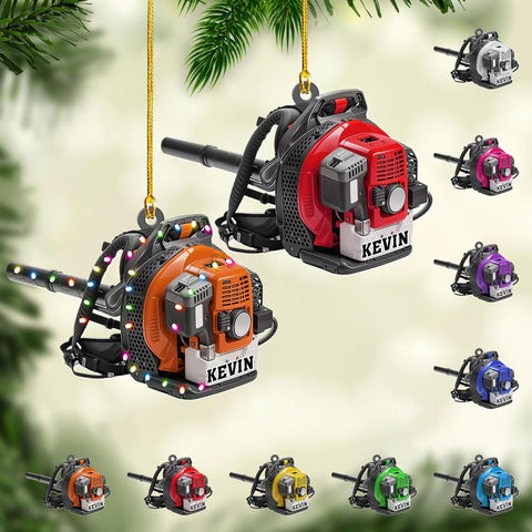 Personalized Leaf Blower Ornament Leaf Blower Christmas Ornament, Leaf Blowers Ornament Christmas, Leaf Blowers Ornament for Christmas Tree Decor Hanging Leaf Blowers Gift Xmas (1, LB7)