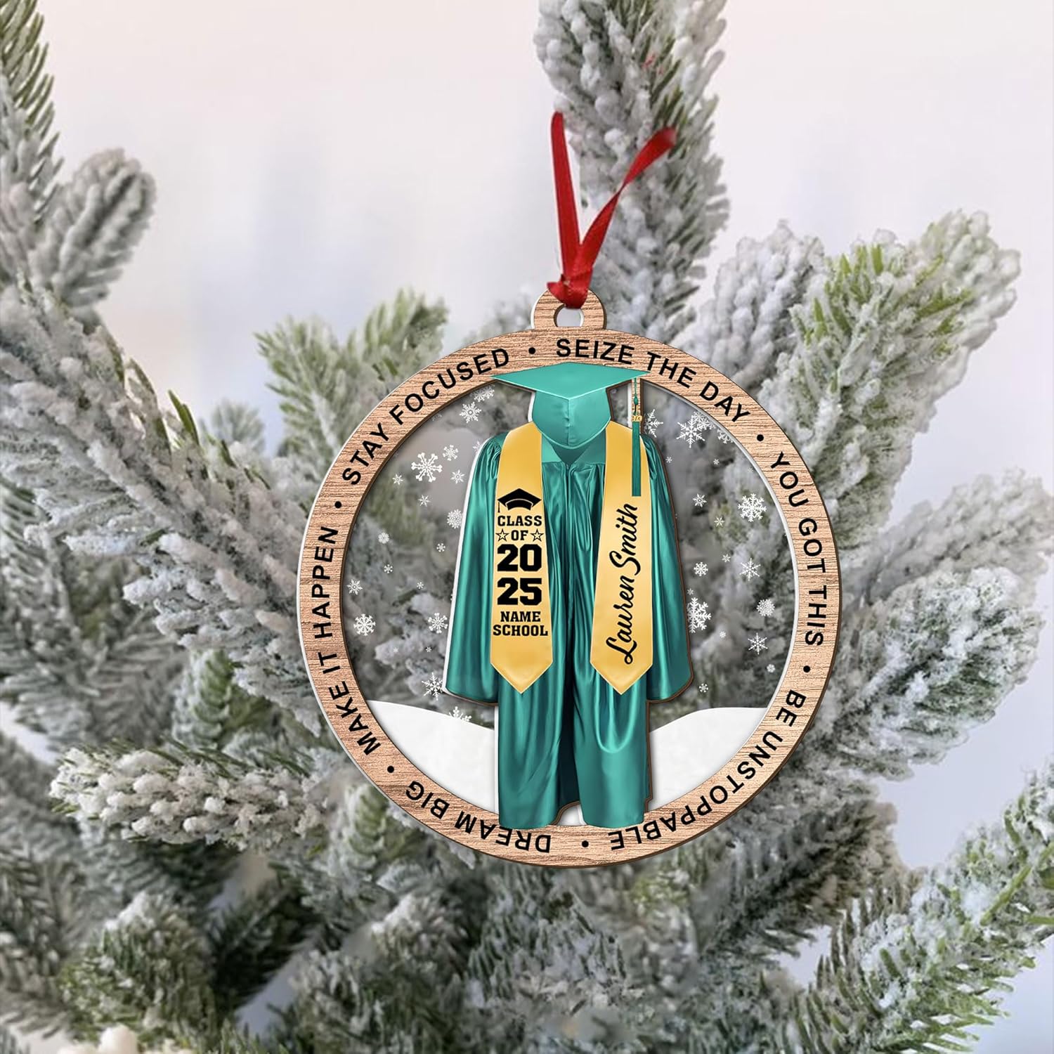 Personalized Graduation Ornaments Class of 2024 Graduation Gown Ornament Gifts Graduation Ornaments Class of 2025 College Graduation Ornaments Class of 2024 Graduate Ornament Tree Hanging Decor (G10)
