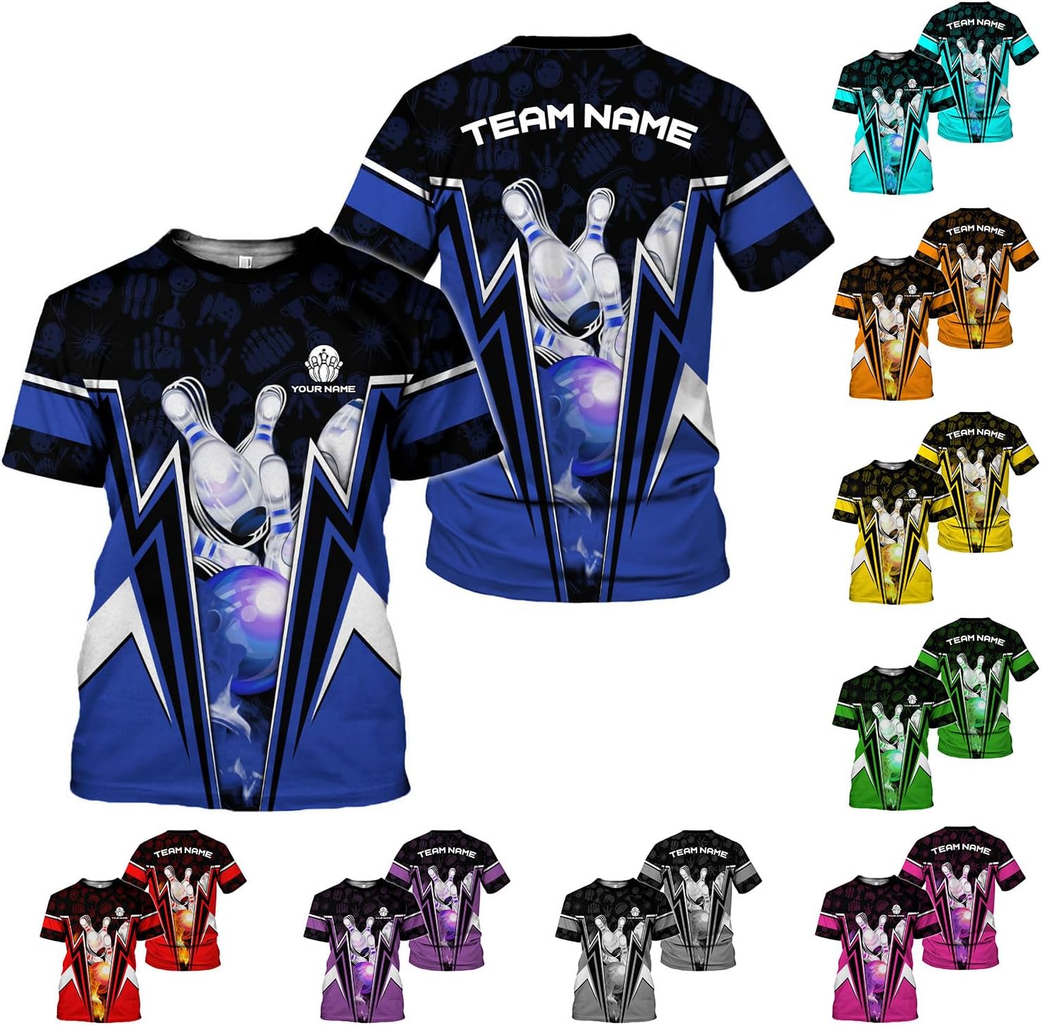 Custom Bowling Shirts, Personalized Name Bowling Shirts Unisex, Bowling Jerseys for Men & Women, Team Bowling Shirt Gift