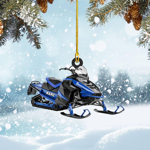 Artparel Personalized Customized Snowmobile Shoes Acrylic Christmas Ornament for Snowmobile Lovers (SM 3)