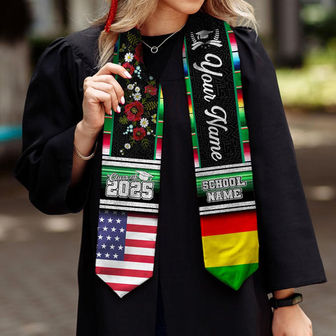 African American Graduation Sash, Graduation Stole Customize, African Graduation Sash, Graduation Stole Class of 2025