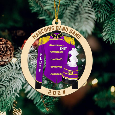 AOVL Custom Marching Band Ornament Music Ornament Marching Band Teacher Gifts Music Marching Band Gifts Band Director Gifts Music Ornament Marching Band Teacher Gifts Music (MB13)