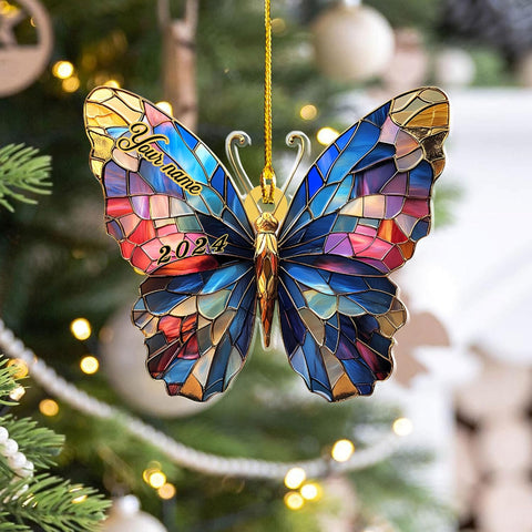 Mostefy Personalized Butterfly Ornament 2024, Butterfly Christmas Ornament Butterfly Ornament Christmas, Balloon Ornaments 2024, Balloon Ornaments Christmas, Hot Air Balloon Ornament (Butterfly 2)