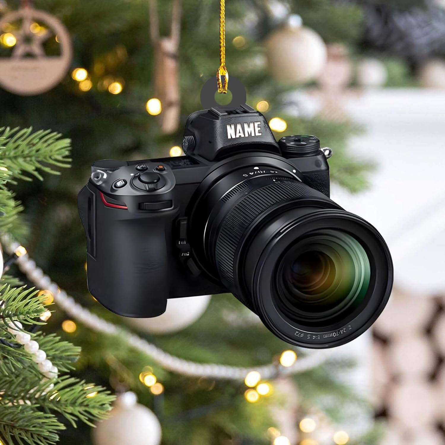 Podagree Personalized Camera Ornament Camera Xmas Ornament Gift 2023 Photography Christmas Ornaments ift for New Photographer Ornament Camera Gifts Camera Lover Gifts (CM2)