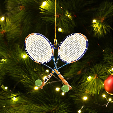 Parvii Personalized Tennis Ornament, Custom Tennis Player Christmas Ornament, Gifts for Tennis Lovers, Tennis Player, Tennis Christmas Ornament Christmas Tree Decor (Tennis 12)